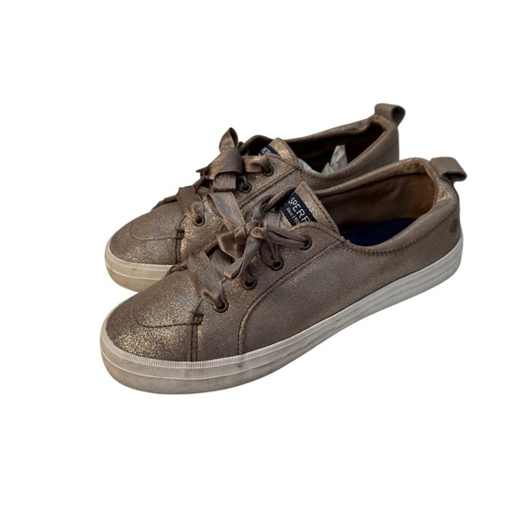 Sperry Sparkling Bronze Brown Sneakers Casual Comfort - Picture 3 of 9